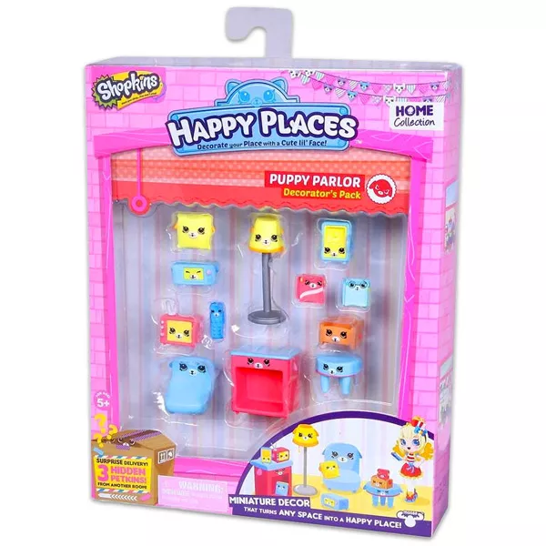 Happy Places: Puppy Parlor set de decoraţiuni