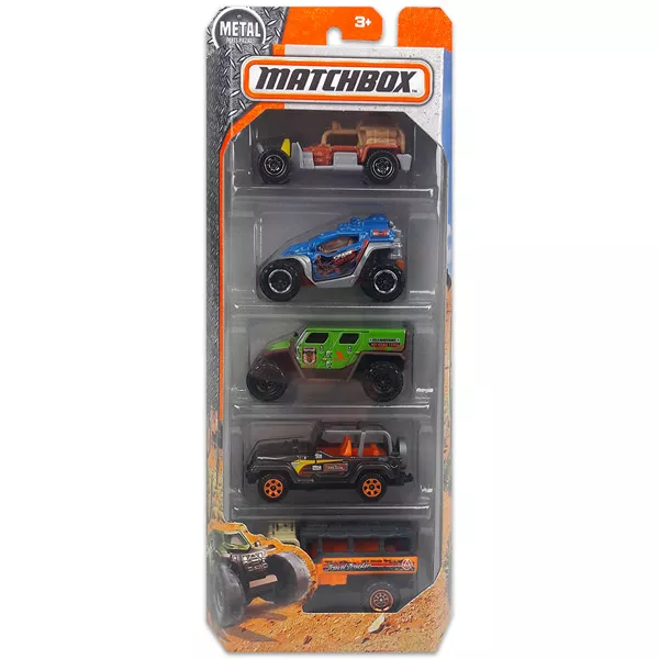 Matchbox: set maşinuţe cu 5 piese - Vehicule de deşert
