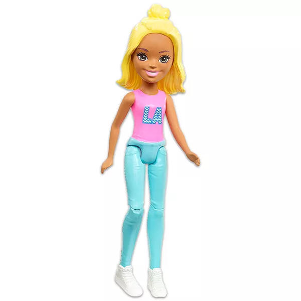 Barbie on the Go: LA figurină Barbie blond cu coc