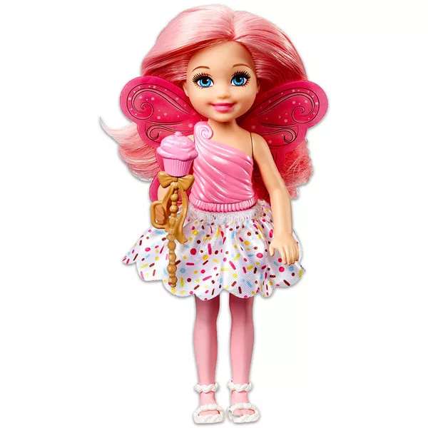 Barbie Dreamtopia: Rózsaszín felsős Tündér Chelsea baba 