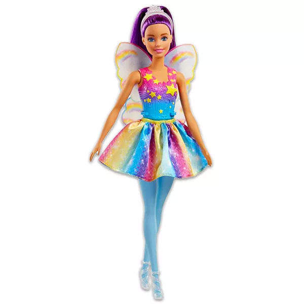 Barbie Dreamtopia: lila hajú Tündér baba 