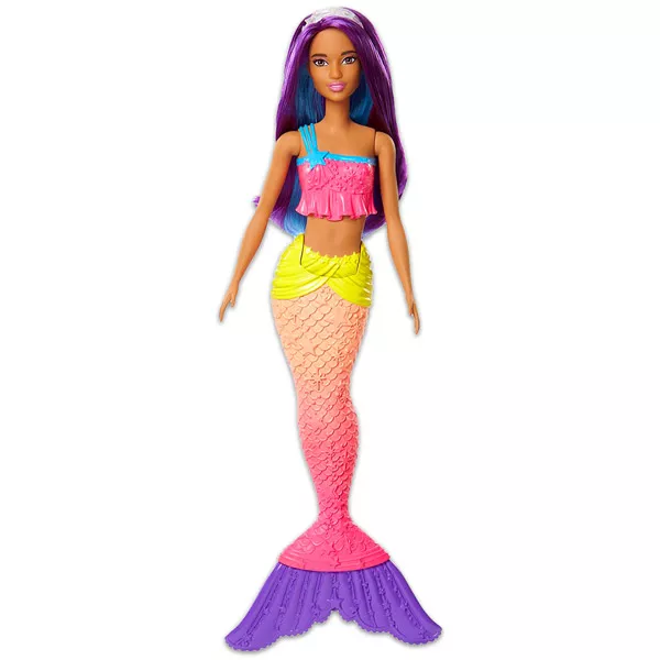 Barbie Dreamtopia: Păpuşă Sirenă cu păr mov