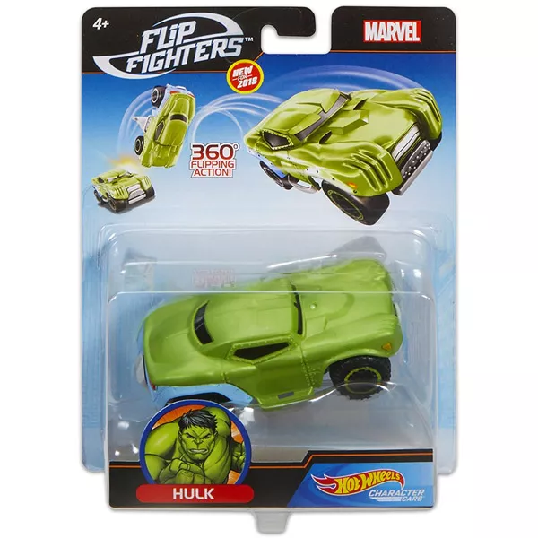 Hot Wheels Marvel: Flip Fighters - Maşinuţă Hulk