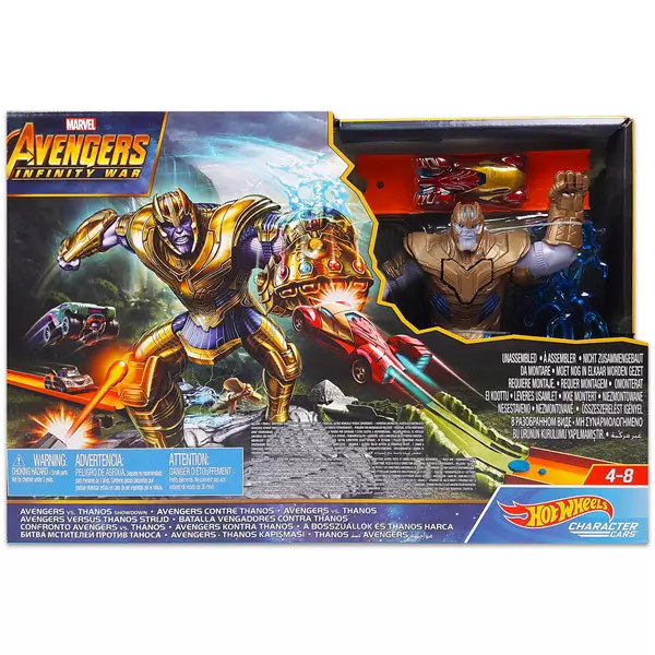 Hot Wheels - Avengers Infinity War: Pistă de cursă Avengers vs Thanos