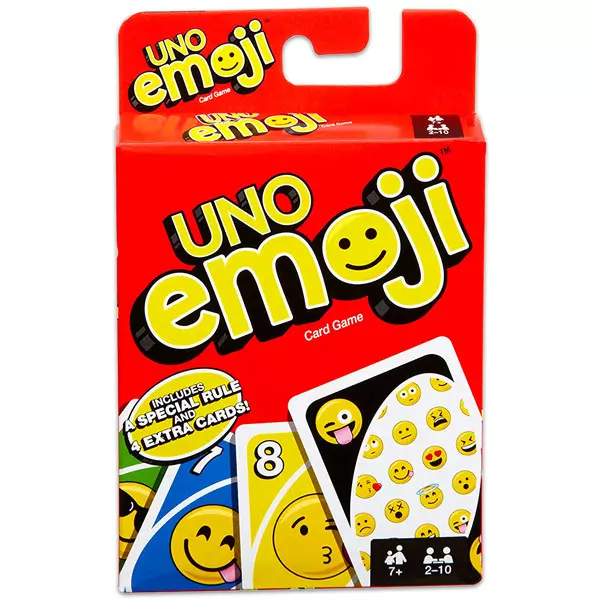 Emoji: Cărţi de joc UNO cu instrucţiuni în lb. maghiară