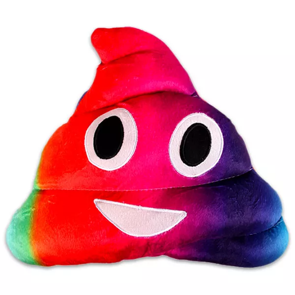 Pernă emoji Rainbow Pile of Poo
