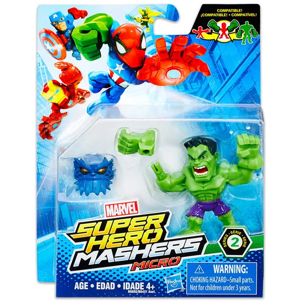 Marvel Mashers szuperhősök mikrofigura - Hulk 