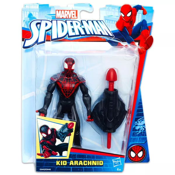 Marvel: Pókember - Kid Arachnid figura fegyverrel
