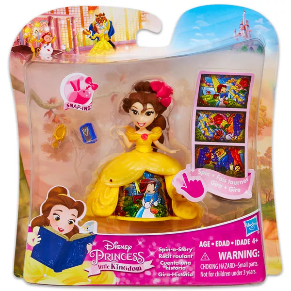 Prinţesele Disney: Spin-A-Story Mini păpuşă Belle