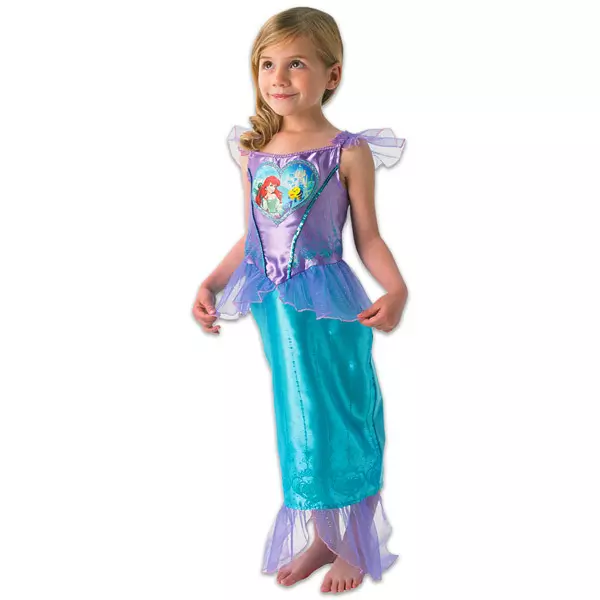 Mica Sirenă: Costum Ariel cu inimioară - mărime L