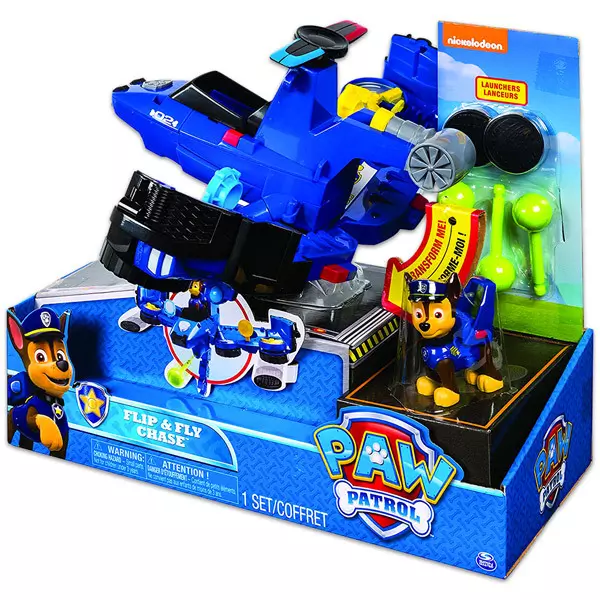 Paw Patrol: Vehicul Flip and Fly a lui Chase