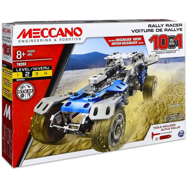 Meccano Rally racer fém épitőjáték