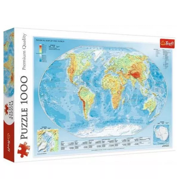 Trefl: világtérkép 1000 darabos puzzle