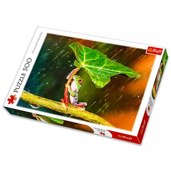 Trefl: Broască cu frunză puzzle cu 500 piese