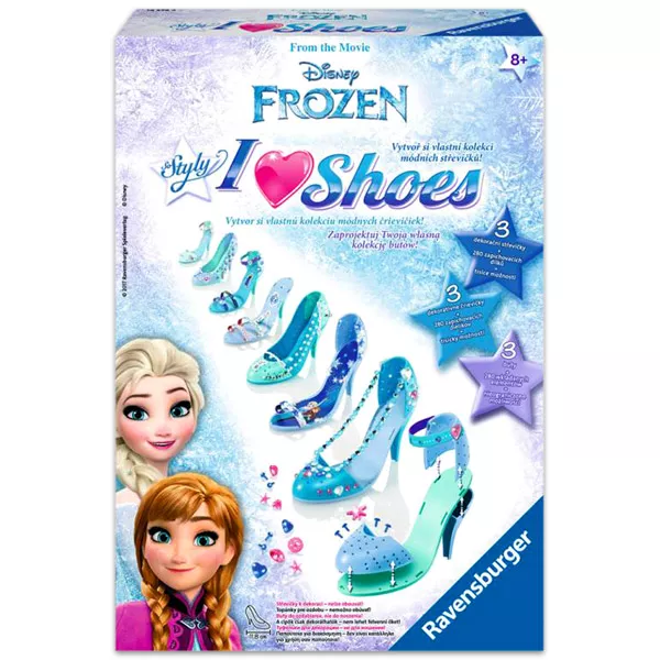 Ravensburger: Frozen I Love Shoes - joc de designer de pantofi