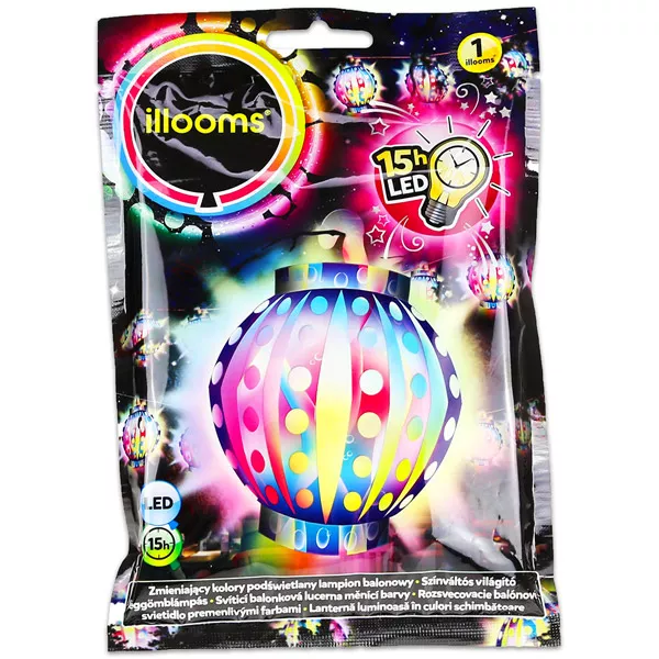 Illioms: felinar baloane care luminează şi schimbă culoarea