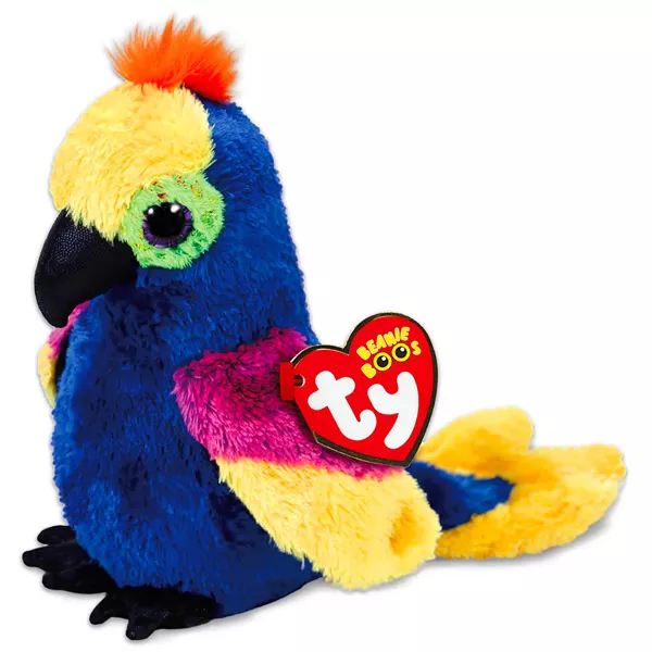TY Beanie Boos: Wynnie papagáj plüssfigura - 15 cm