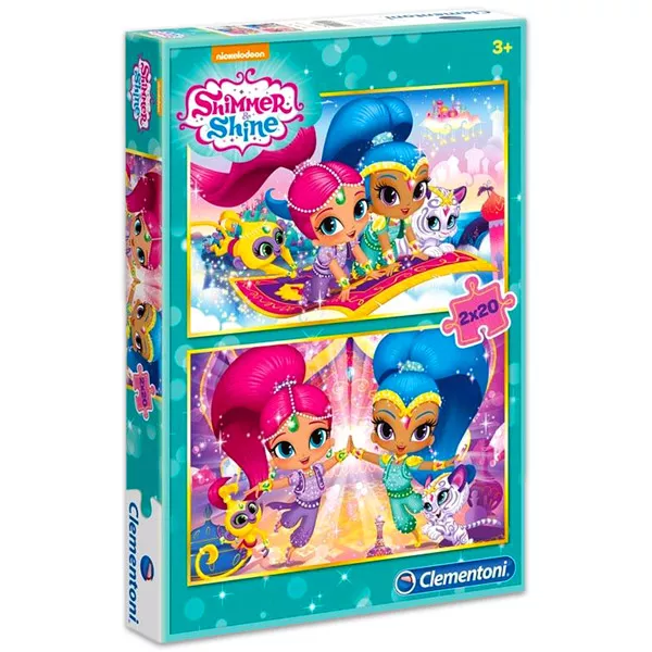Clementoni: Shimmer and Shine puzzle 2-în-1