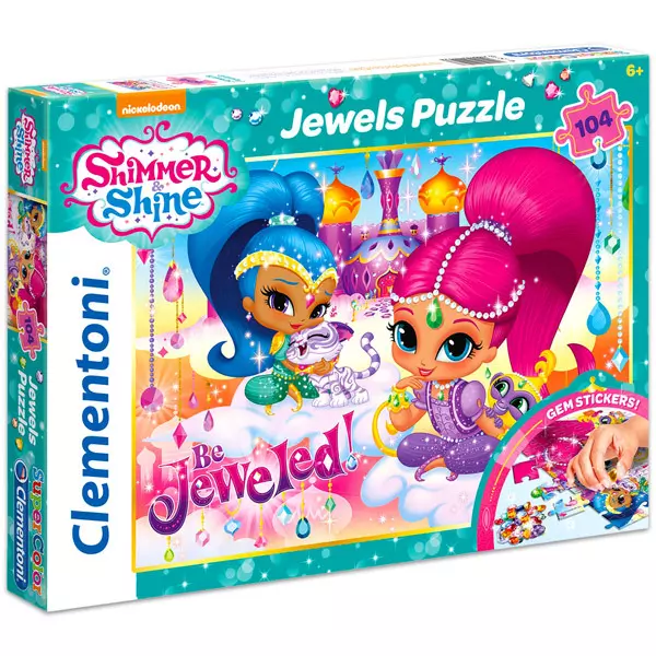 Clementoni: Shimmer and Shine cu pietre decorative puzzle cu 100 piese