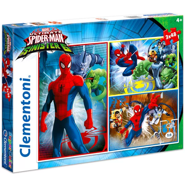 Clementoni: Spider-Man puzzle 3-în-1