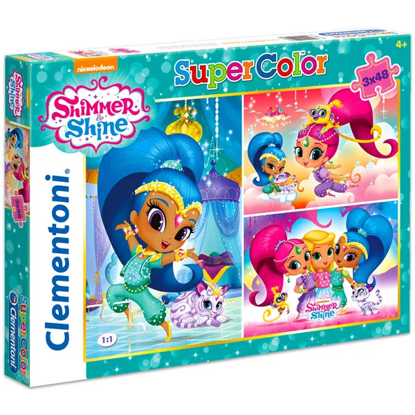 Clementoni: Shimmer and Shine puzzle 3-în-1
