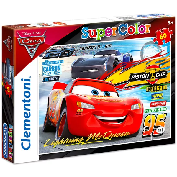 Clementoni: Cars puzzle SuperColor cu 60 piese
