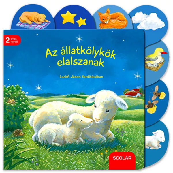 Puii de animale adorm - carte de poveste în lb. maghiară