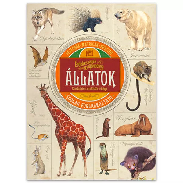Colecție de atracții: Animale - carte educativă în lb. maghiară