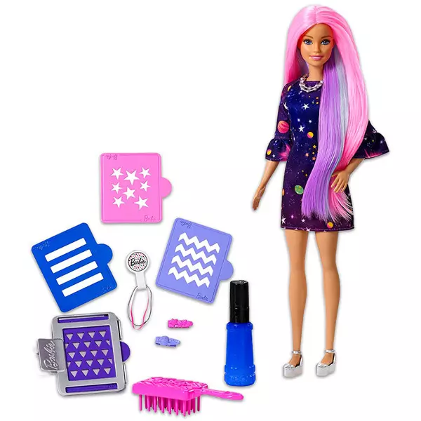 Barbie: Color Surprise - Păpuşă Barbie cu păr colorabil