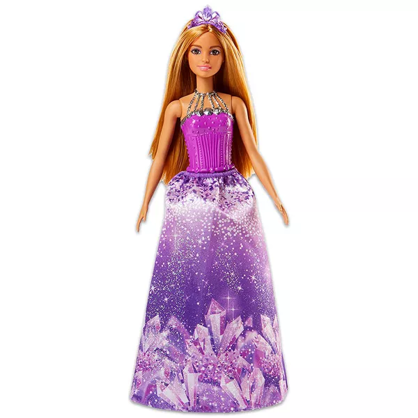Barbie Dreamtopia: Világos barna hajú hercegnő baba 