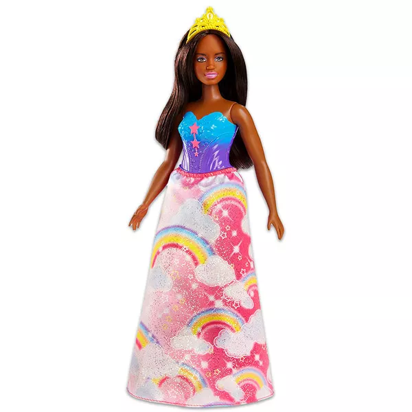 Barbie Dreamtopia: Barna bőrű hercegnő baba 