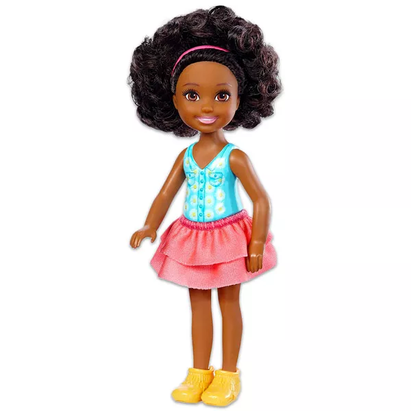 Barbie Chelsea Club: Barna bőrű afro Chelsea kék színű felsőben