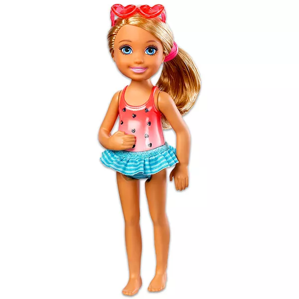 Barbie Chelsea Club: szőke Barbie kislány fürdőruhában