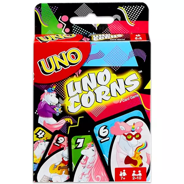 UNOCorns - joc de cărţi UNO cu unicorni cu instrucţiuni în lb. maghiară