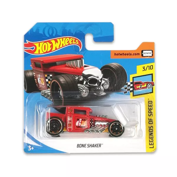 Hot Wheels Legends of speed: Maşinuţă Bone Shaker - roşu