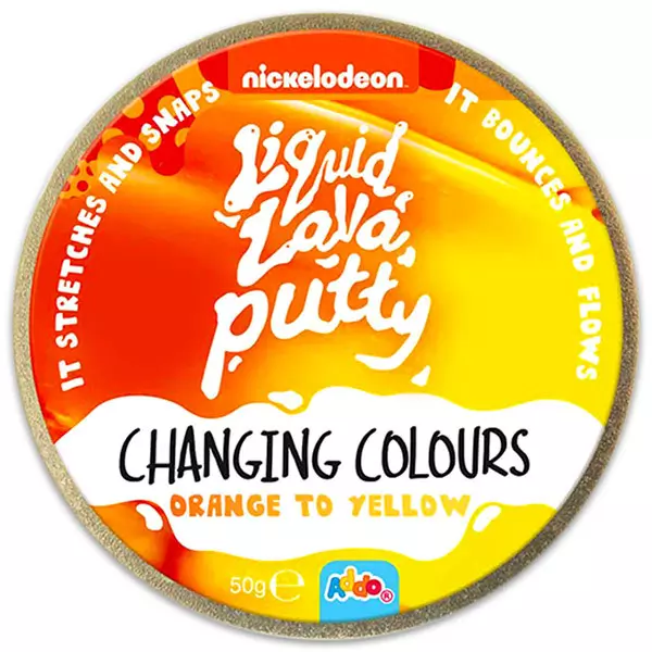 Plastilină inteligentă Putty: schimbătoare de culori - portocaliu-galben
