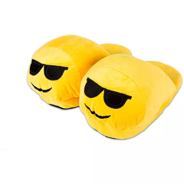 HappyFace: szemcsis emoji papucs - gyerek méret