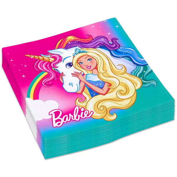 Barbie unikornissal 20 darabos papírszalvéta