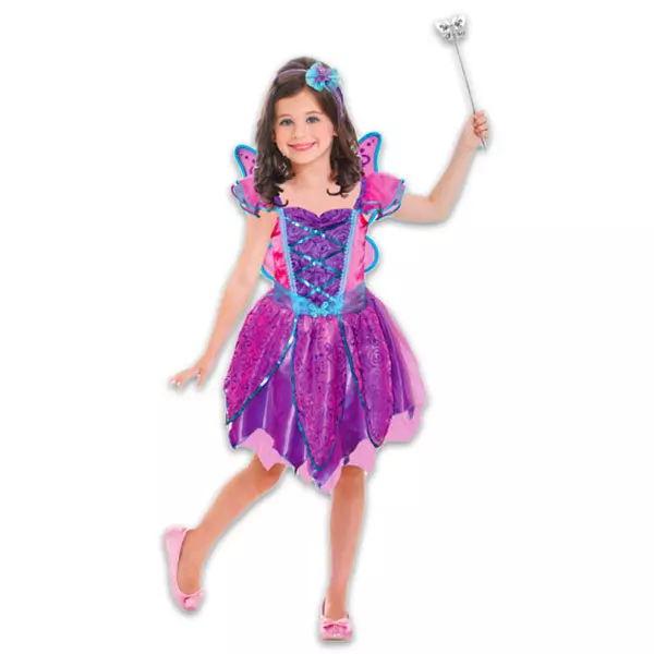 Costum Prinţesă zână cu accesorii - mov şi albastru, 3-6 ani