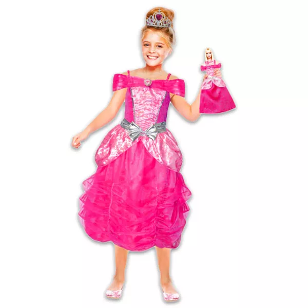 Barbie szívhercegnő jelmez ajándékkal - 5-7 éves