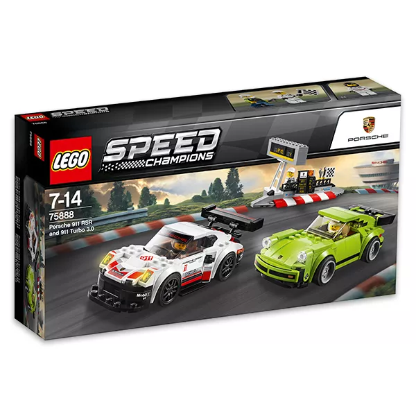 LEGO Speed Champions: Porsche 911 RSR și 911 Turbo 3.0 75888