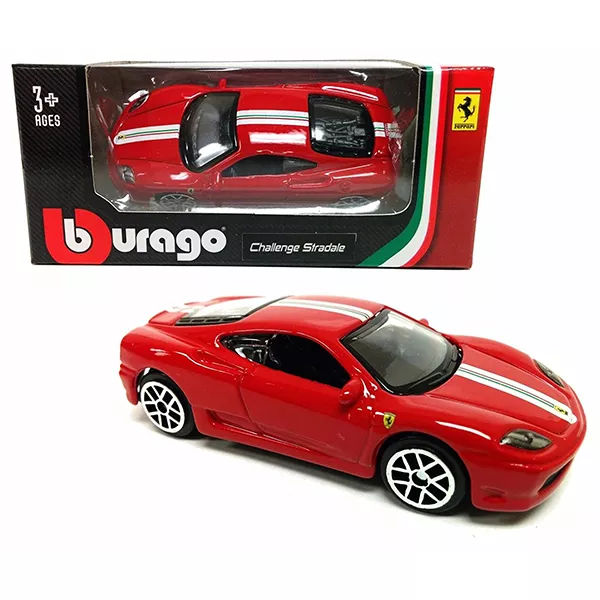 Bburago: Ferrari Race and Play 1:64 Maşinuţă Ferrari Challenge Stradale - roşu