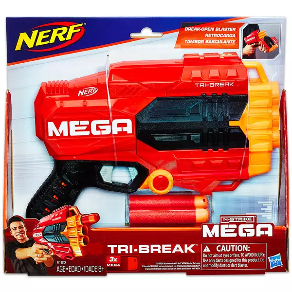 NERF N-Strike Mega: Tri-Break szivacslövő fegyver