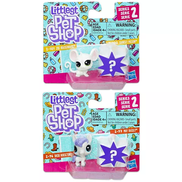 Littlest PetShop: Pachet surpriză cu 2 buc. mini-figurine - seria 2, diferite