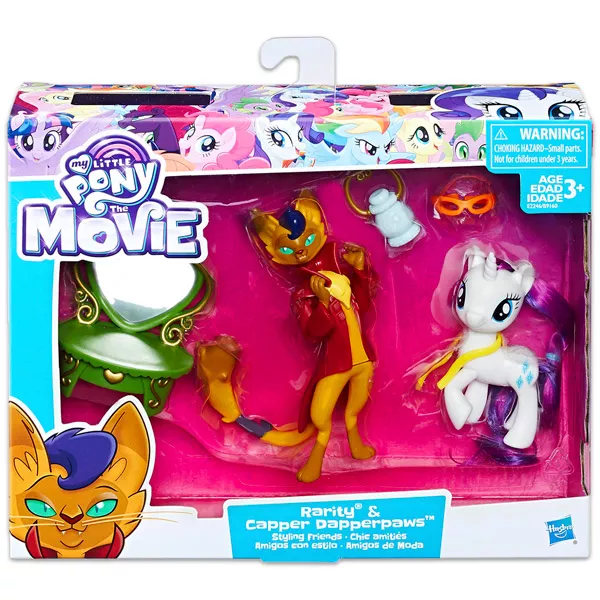My Little Pony: The Movie - Figurine Rarity şi Capper Dapperpaws