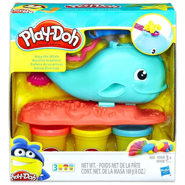 Play-Doh: Wavy, a bálna gyurma szett