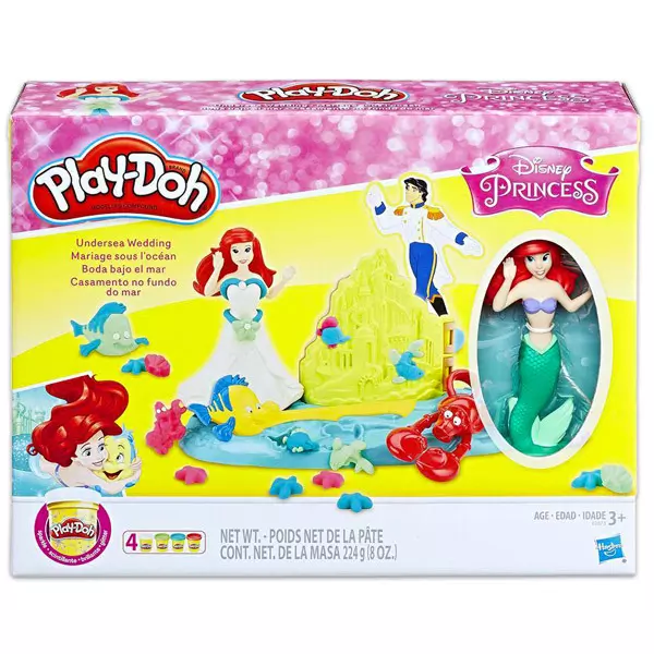 Play-Doh: Ariel vízalatti esküvője gyurma szett