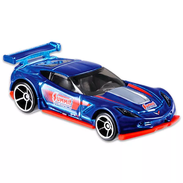 Hot Wheels Speed Graphics: Maşinuţă Corvette C7 R - albastru