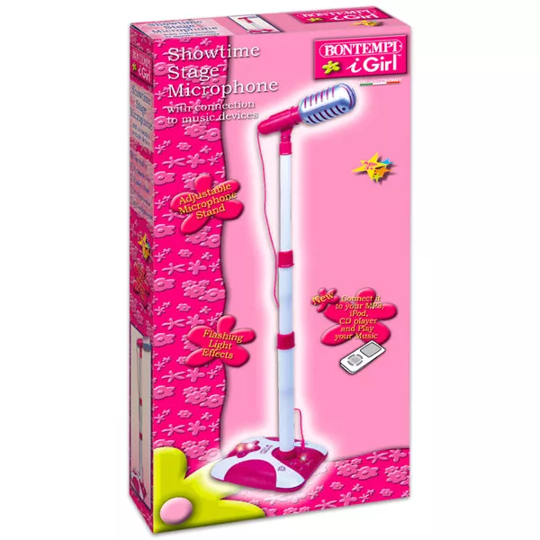 Bontempi iGirl: állványos mikrofon - fehér-pink 