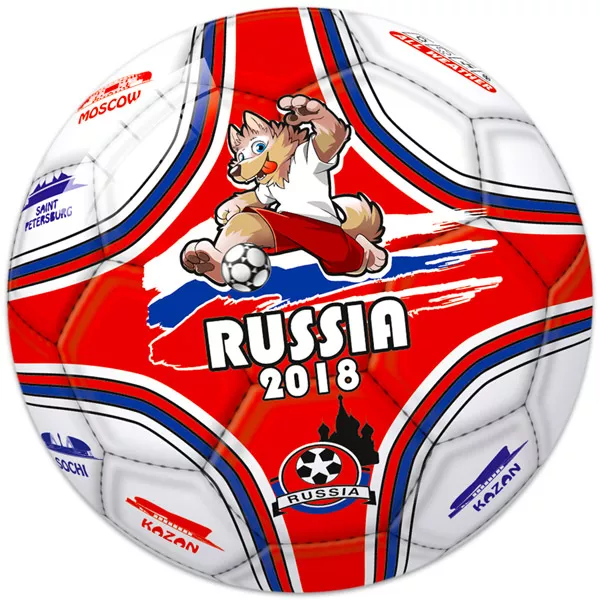 Labdarúgó VB 2018 Oroszország gumilabda - 23 cm, többféle